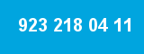 923 218 04 11